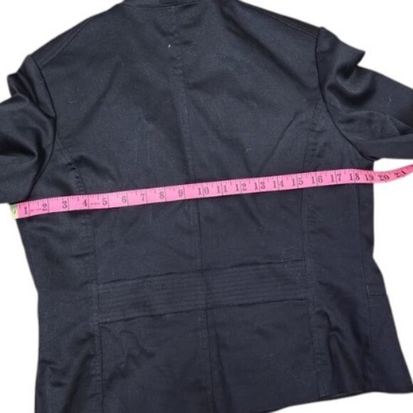 Optimum Nostalgic black slim fit moto blazer size 10 - Picture 12 of 12